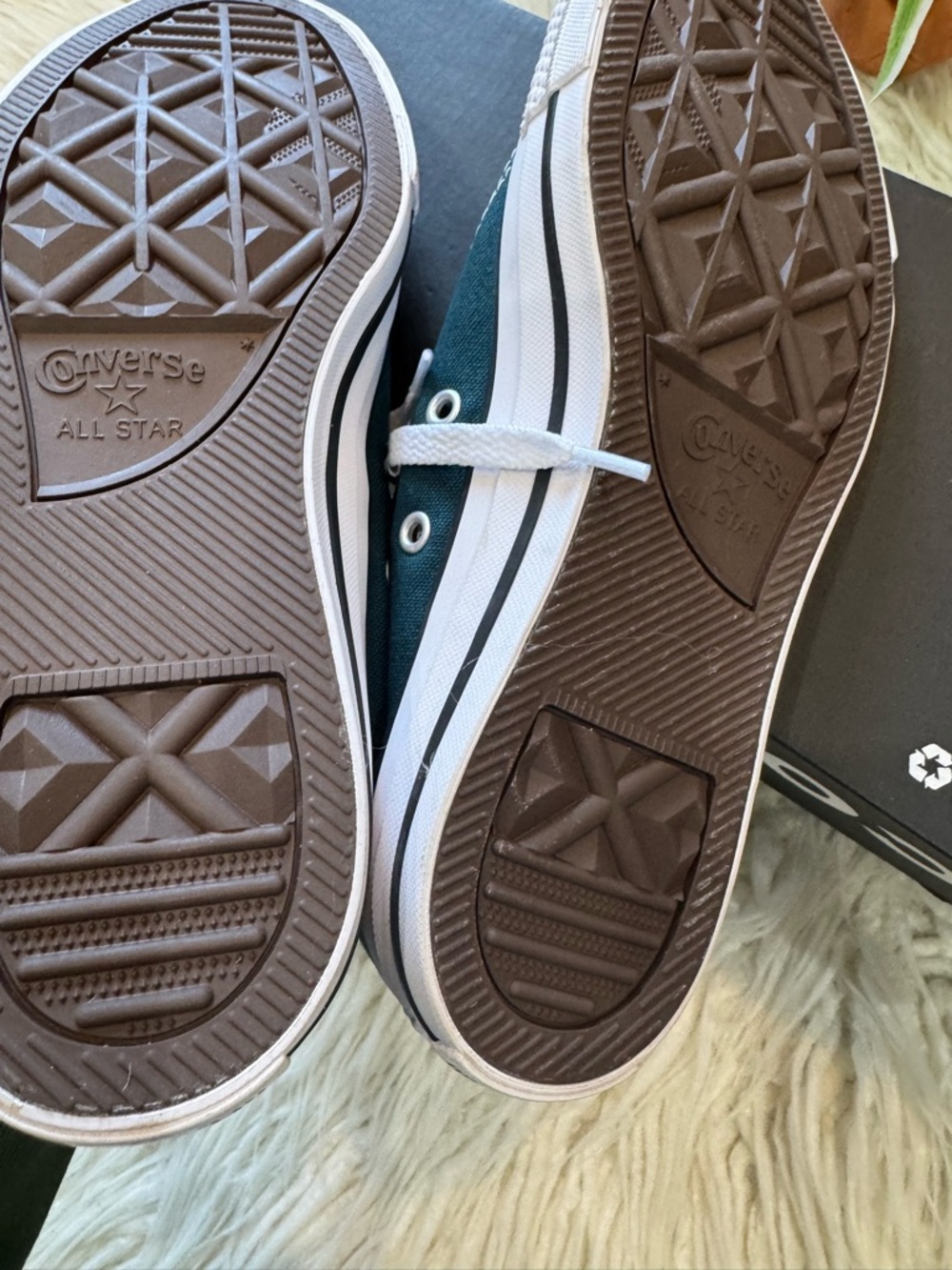 Converse Low-Top Sneakers in Teal Green - Picture 6 of 6